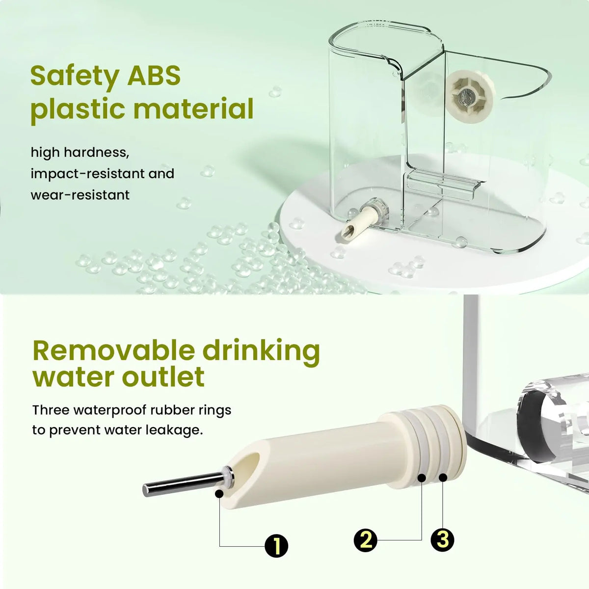 2-in-1 Bird Feeder & Water Dispenser – Automatic Food & Water Station for Small Birds