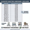 100-Pack Disposable Bird Cage Liner Bags – Thickened, Leak-Proof & Easy to Replace