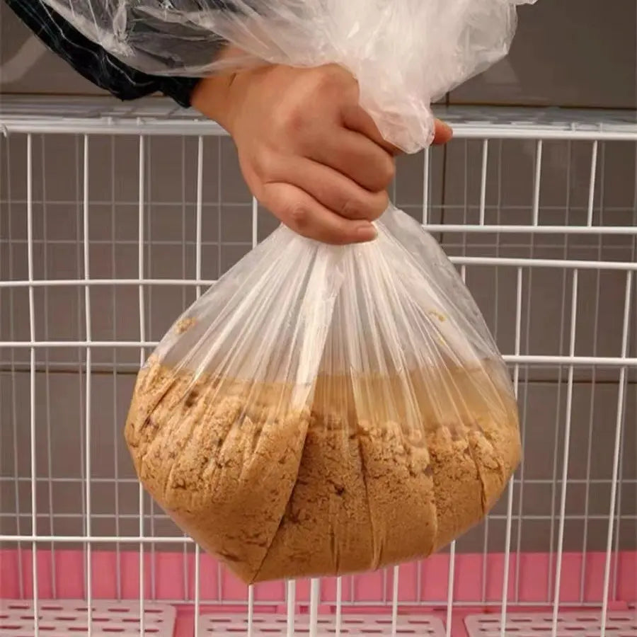 100-Pack Disposable Bird Cage Liner Bags – Thickened, Leak-Proof & Easy to Replace